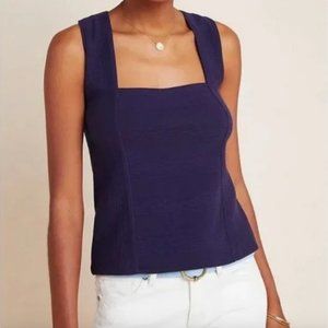 Maeve Navy Tank Top